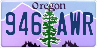 OR license plate 946AWR