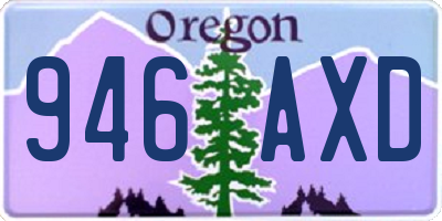 OR license plate 946AXD