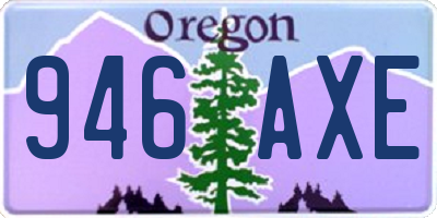OR license plate 946AXE