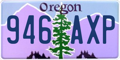 OR license plate 946AXP