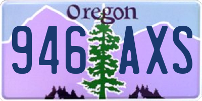 OR license plate 946AXS
