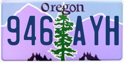 OR license plate 946AYH