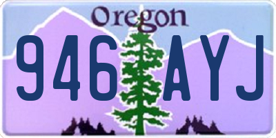 OR license plate 946AYJ