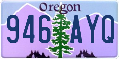 OR license plate 946AYQ