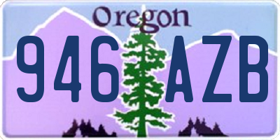 OR license plate 946AZB