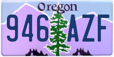 OR license plate 946AZF