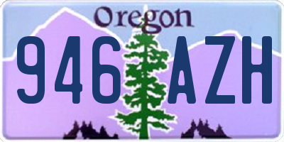 OR license plate 946AZH
