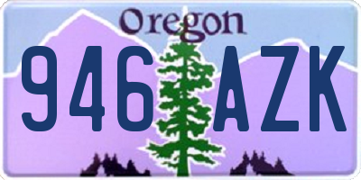 OR license plate 946AZK