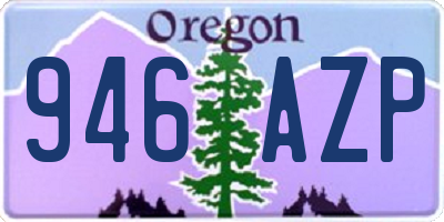 OR license plate 946AZP
