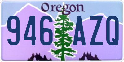 OR license plate 946AZQ