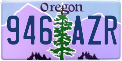 OR license plate 946AZR