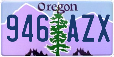 OR license plate 946AZX