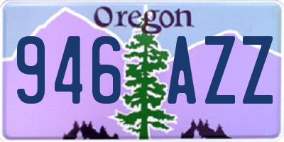 OR license plate 946AZZ