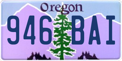 OR license plate 946BAI