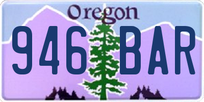 OR license plate 946BAR