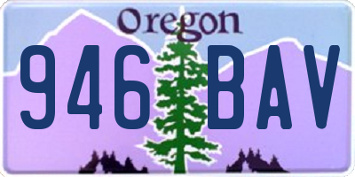 OR license plate 946BAV