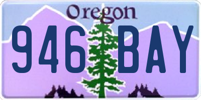 OR license plate 946BAY
