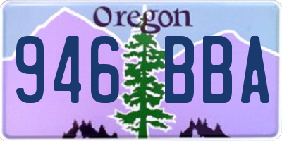 OR license plate 946BBA