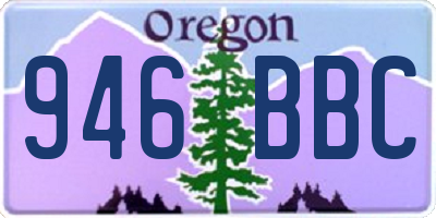 OR license plate 946BBC