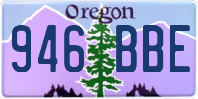 OR license plate 946BBE