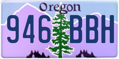 OR license plate 946BBH