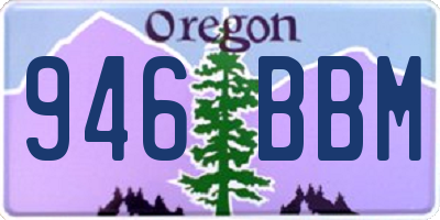 OR license plate 946BBM