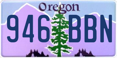 OR license plate 946BBN