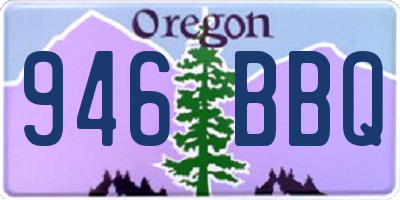 OR license plate 946BBQ