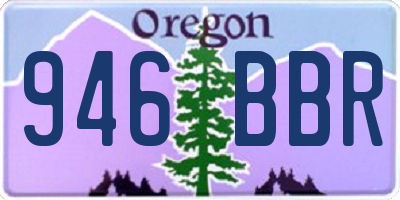 OR license plate 946BBR