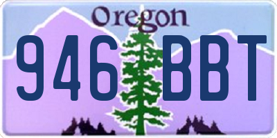 OR license plate 946BBT