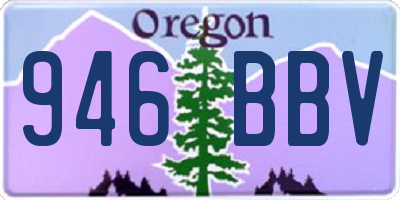 OR license plate 946BBV