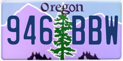OR license plate 946BBW