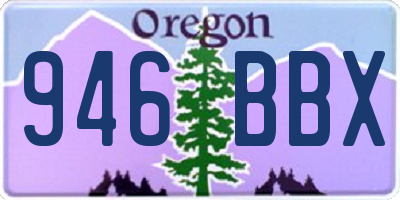 OR license plate 946BBX
