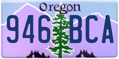 OR license plate 946BCA