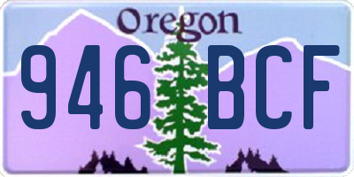 OR license plate 946BCF