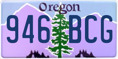 OR license plate 946BCG