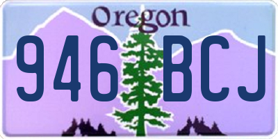 OR license plate 946BCJ