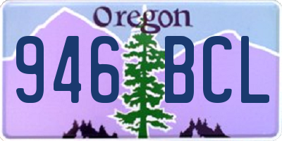 OR license plate 946BCL