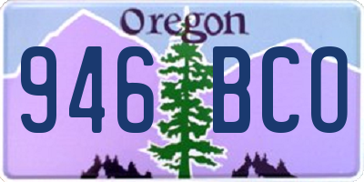 OR license plate 946BCO