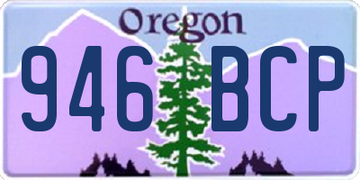 OR license plate 946BCP