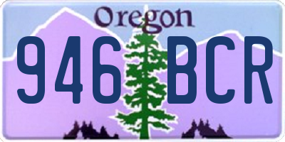 OR license plate 946BCR