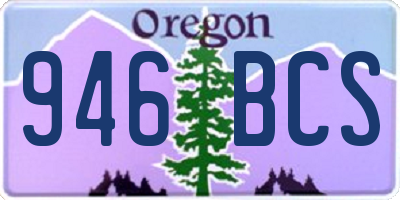 OR license plate 946BCS