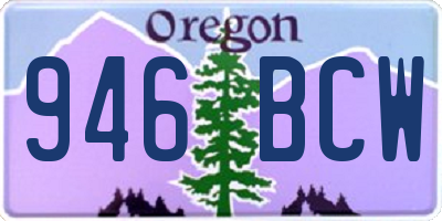 OR license plate 946BCW