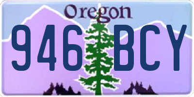 OR license plate 946BCY