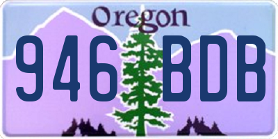OR license plate 946BDB