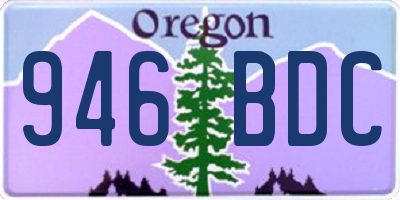OR license plate 946BDC