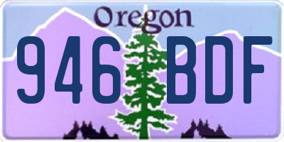 OR license plate 946BDF