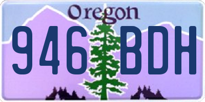 OR license plate 946BDH
