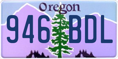 OR license plate 946BDL