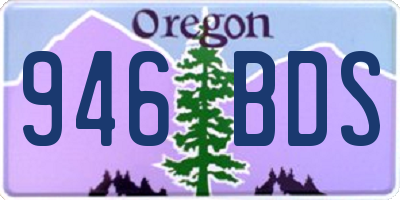 OR license plate 946BDS
